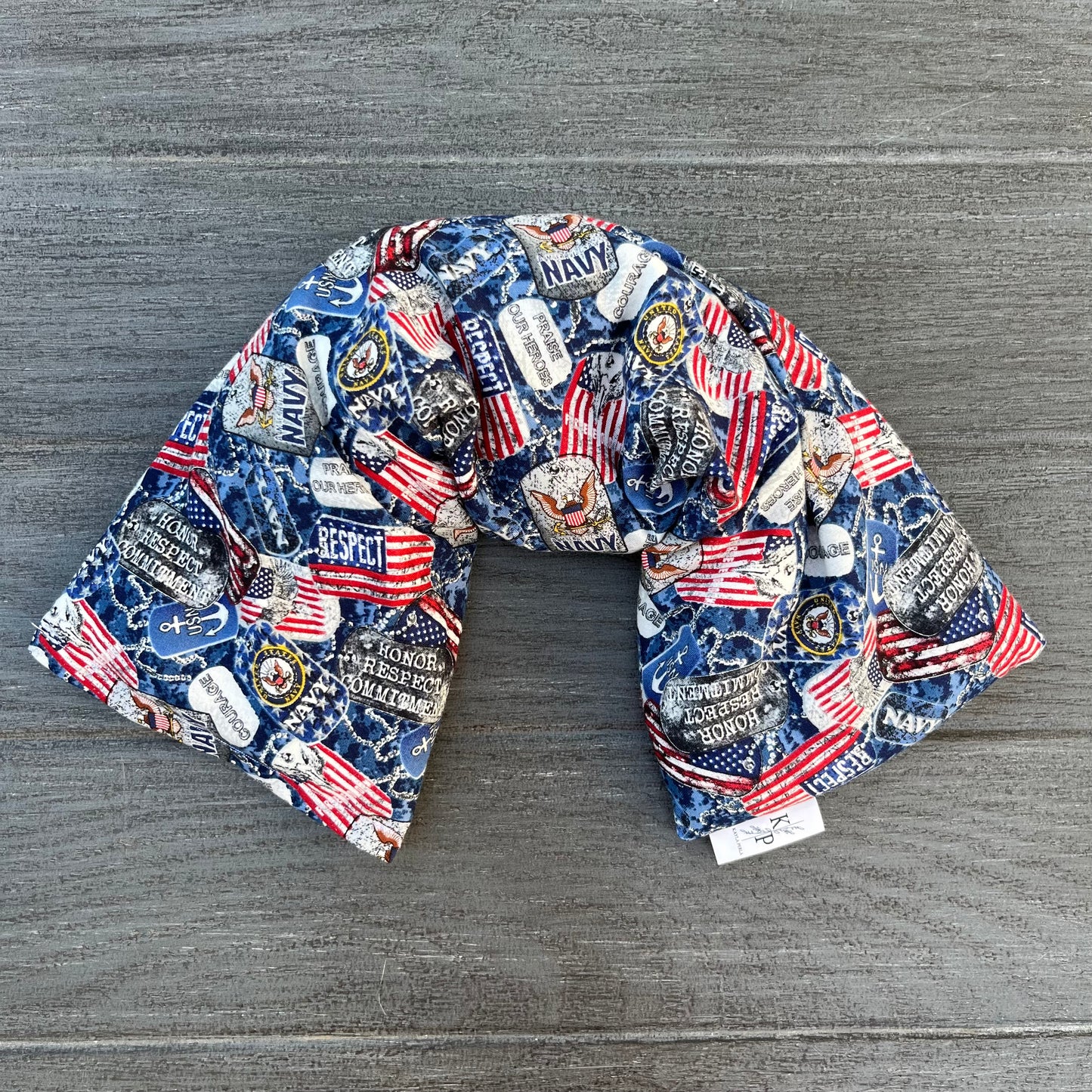Military Print - Navy - Lavender Rice Bag - Large Hot and Cold Pack
