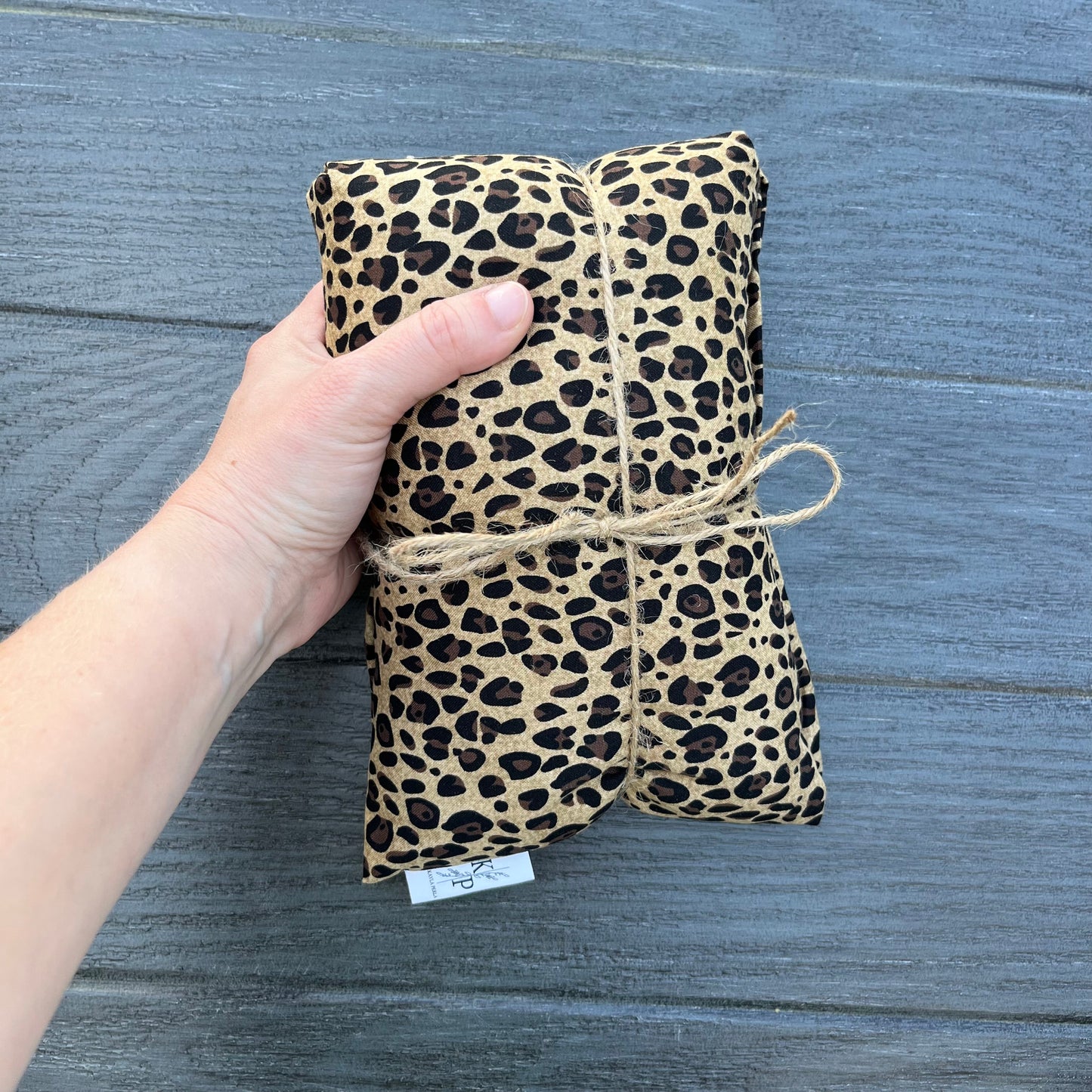 Cheetah Print- Lavender Rice Bag - Large Hot and Cold Pack
