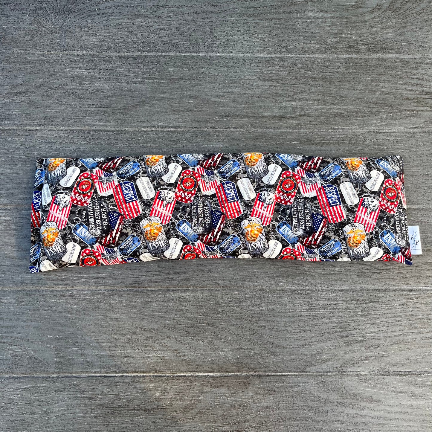 Military Print - USMC - Lavender Rice Bag - Large Hot and Cold Pack