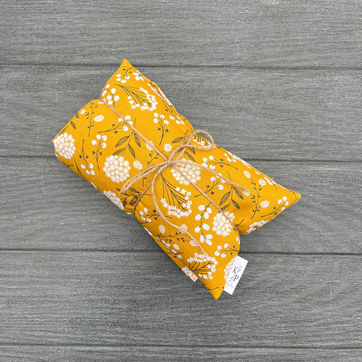 Golden Flower - Lavender Rice Bag - Large Hot and Cold Pack