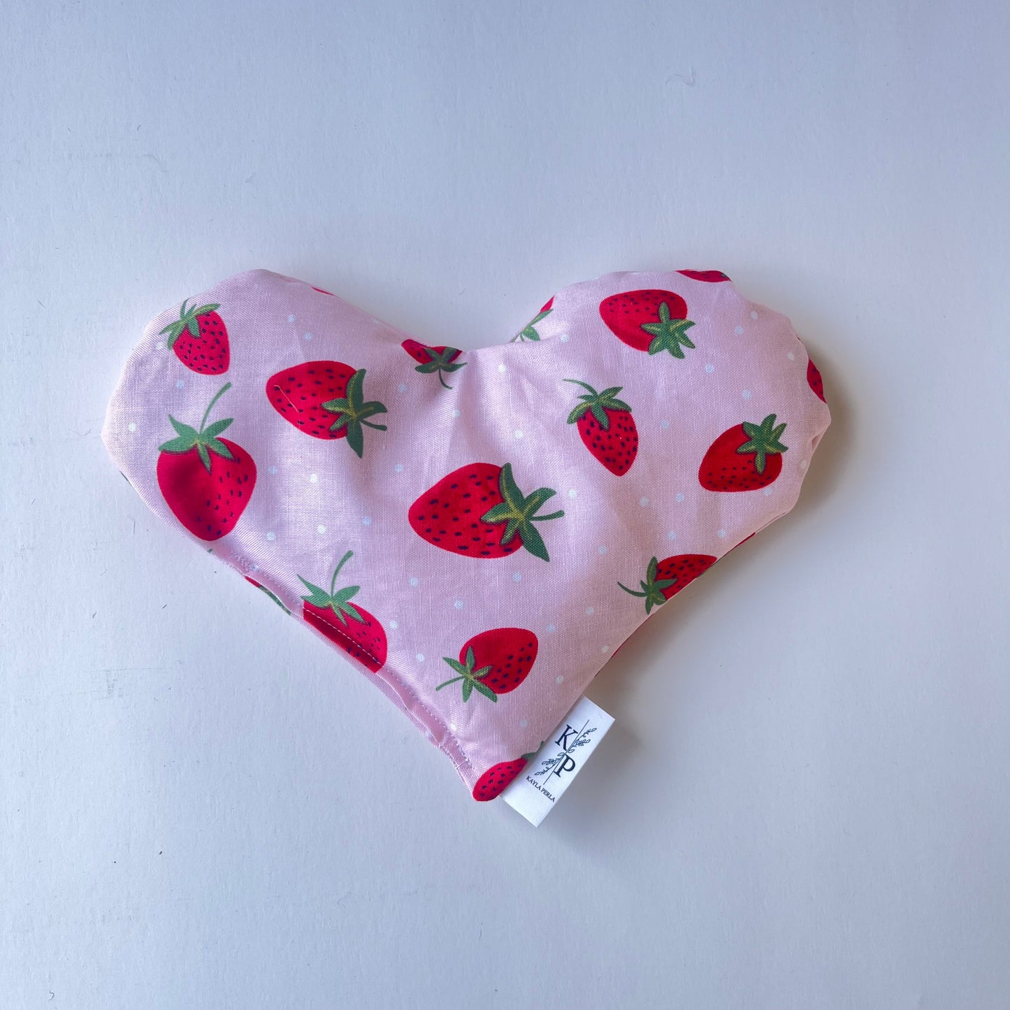 For the Love of Strawberries - Heart Bag - Hot and Cold Pack - Eye Mask