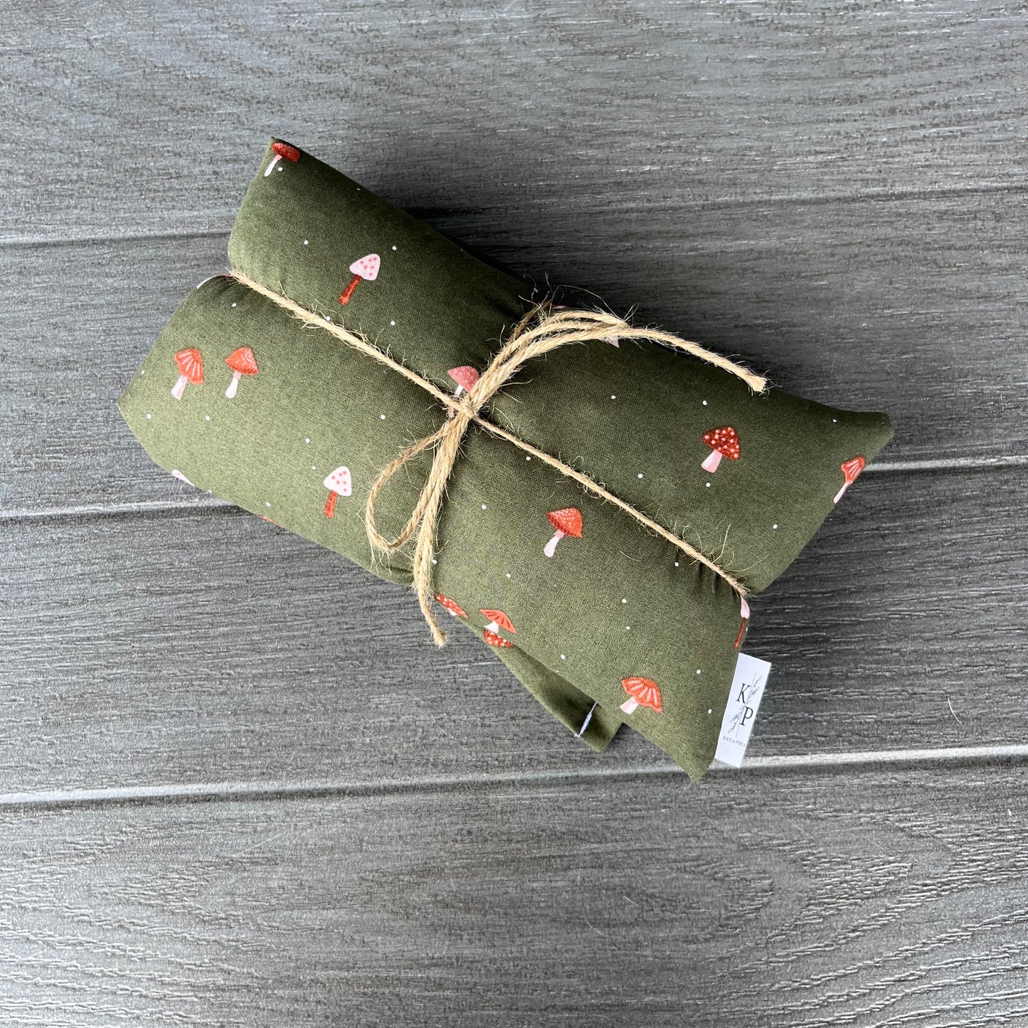 Tiny Mushrooms- Lavender Rice Bag - Large Hot and Cold Pack