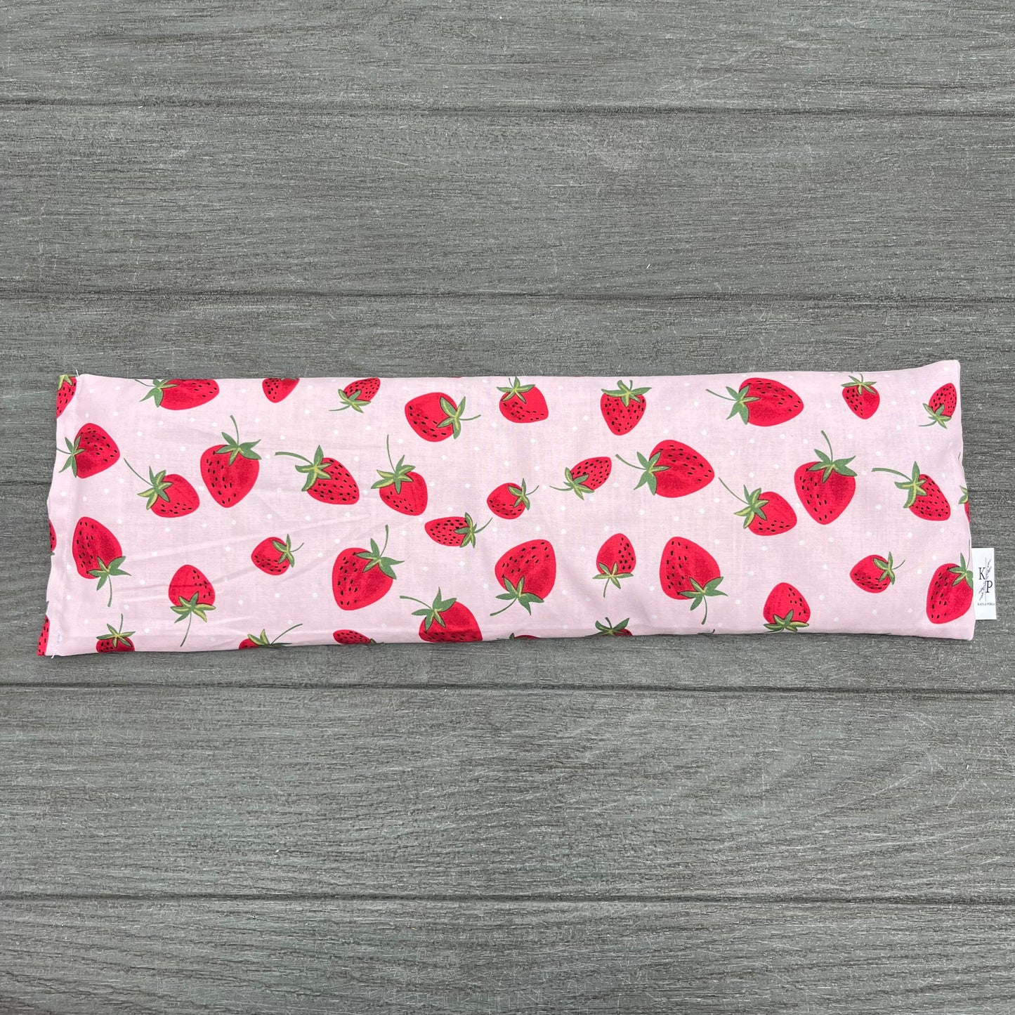 For the Love of Srawberries - Lavender Rice Bag - Large Hot and Cold Pack