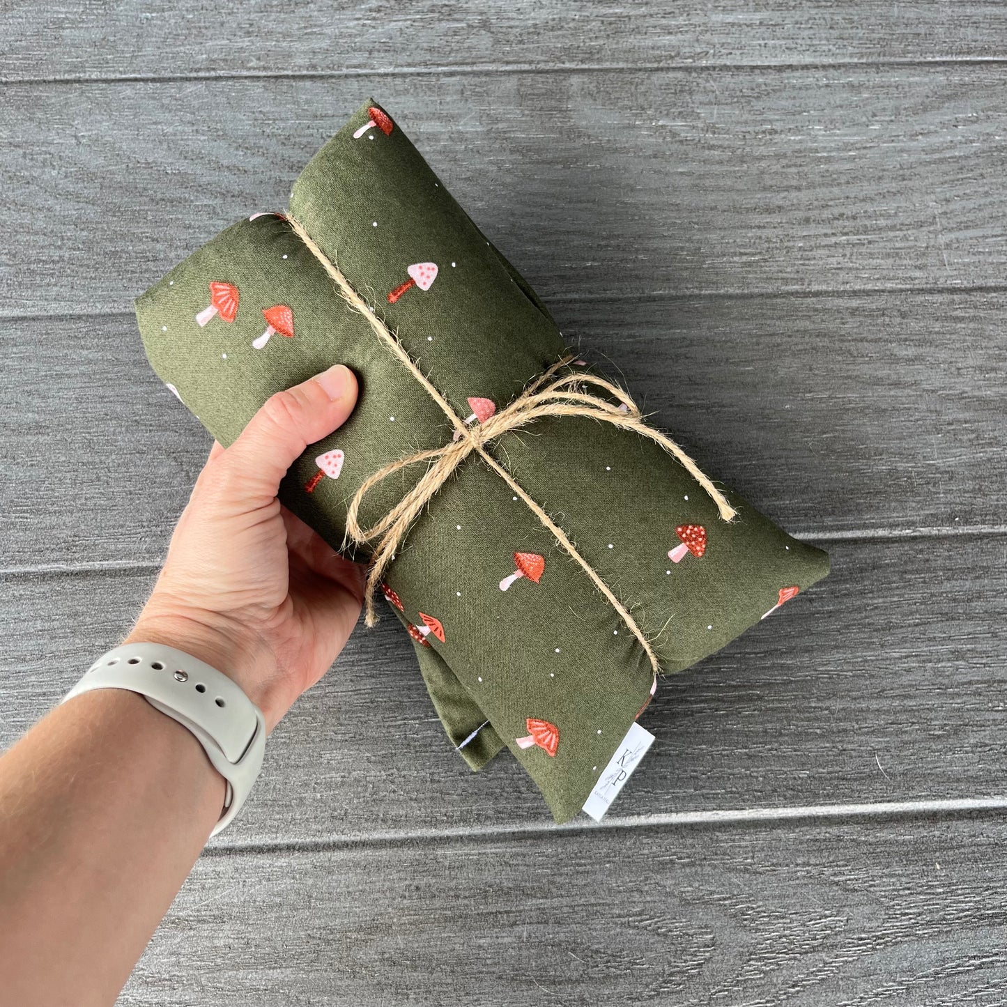 Tiny Mushrooms- Lavender Rice Bag - Large Hot and Cold Pack