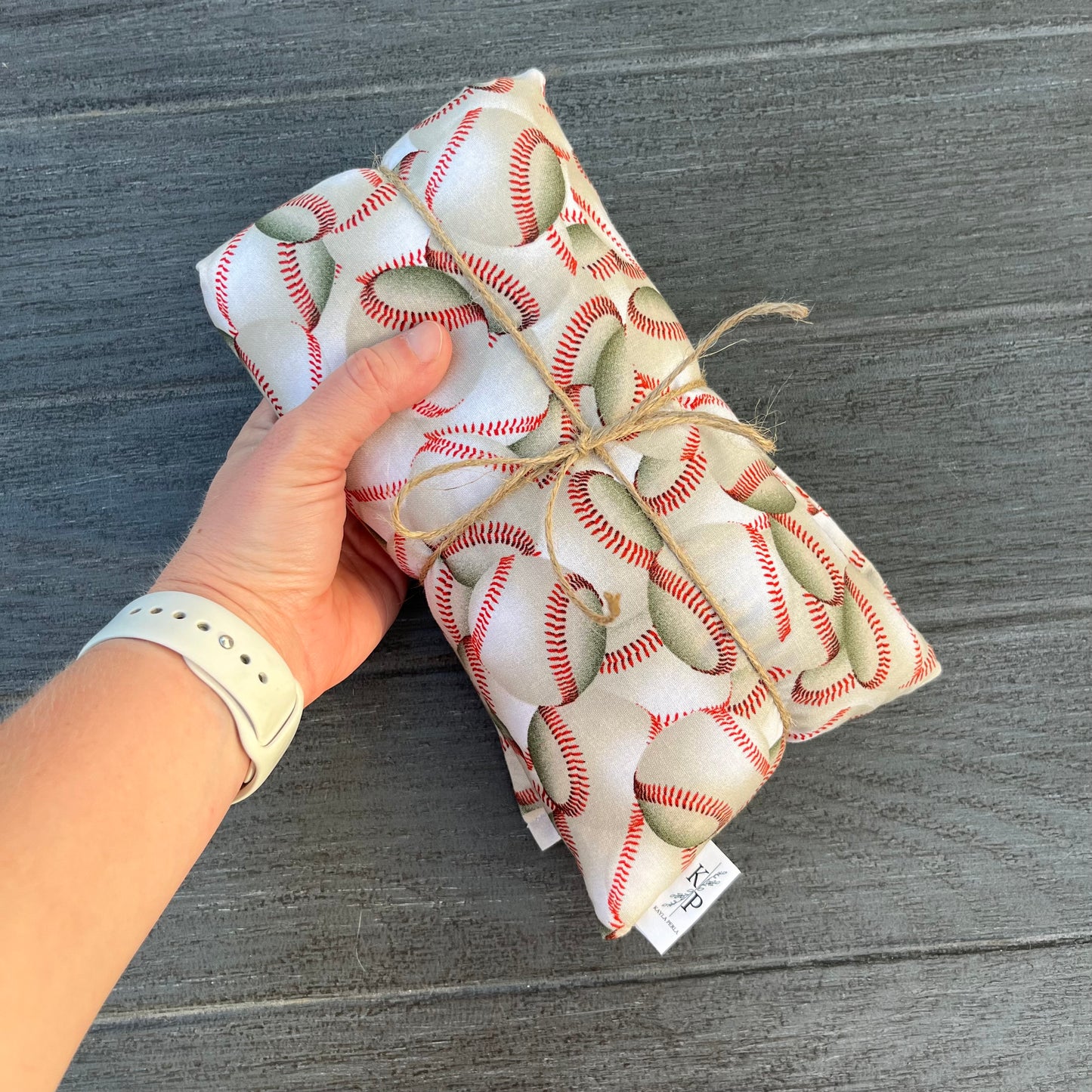 Baseball - Lavender Rice Bag - Large Hot and Cold Pack