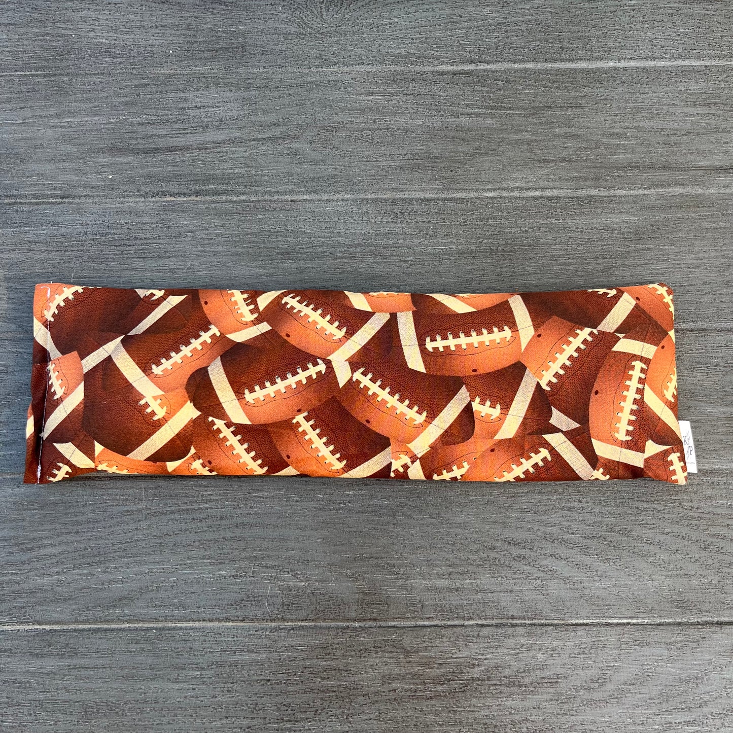 Football - Lavender Rice Bag - Large Hot and Cold Pack