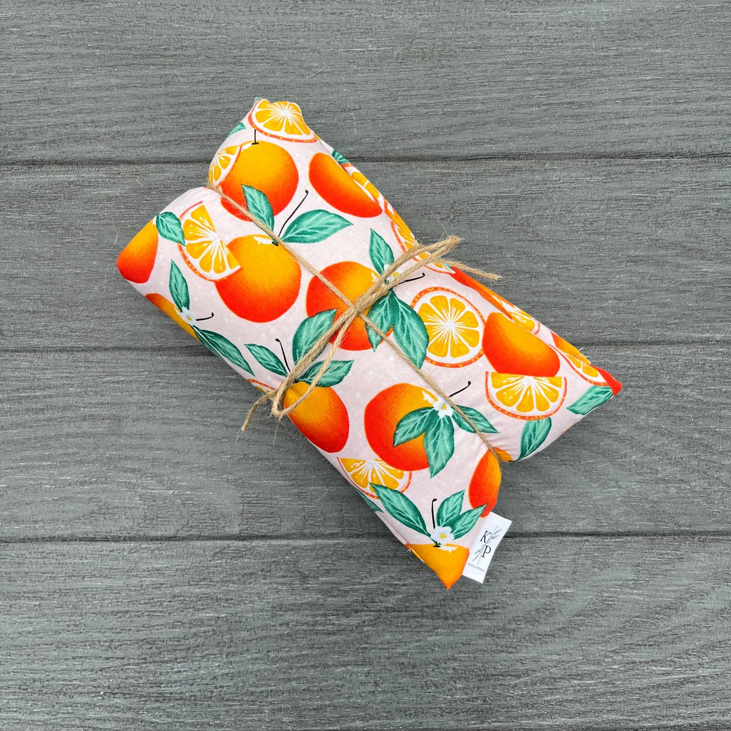 For the Love of Oranges - Lavender Rice Bag - Large Hot and Cold Pack