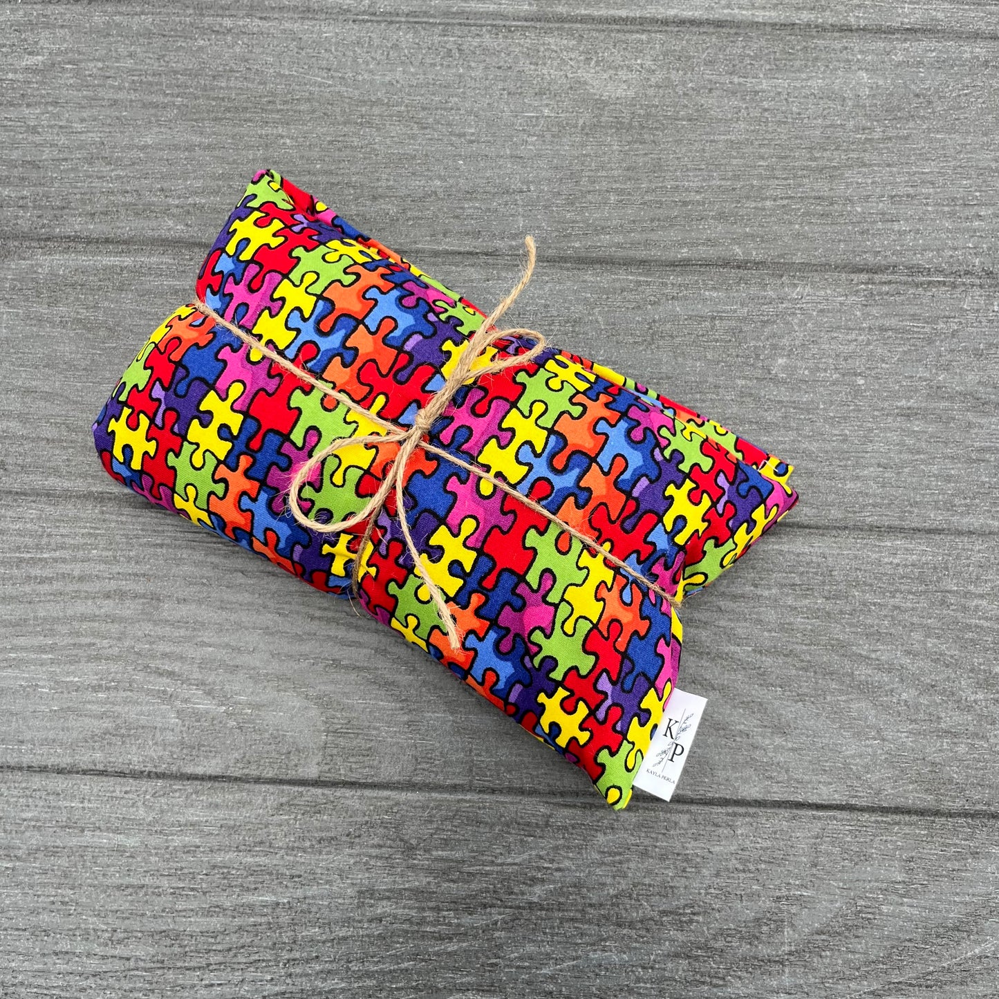Autism Awareness - Lavender Rice Bag - Large Hot and Cold Pack