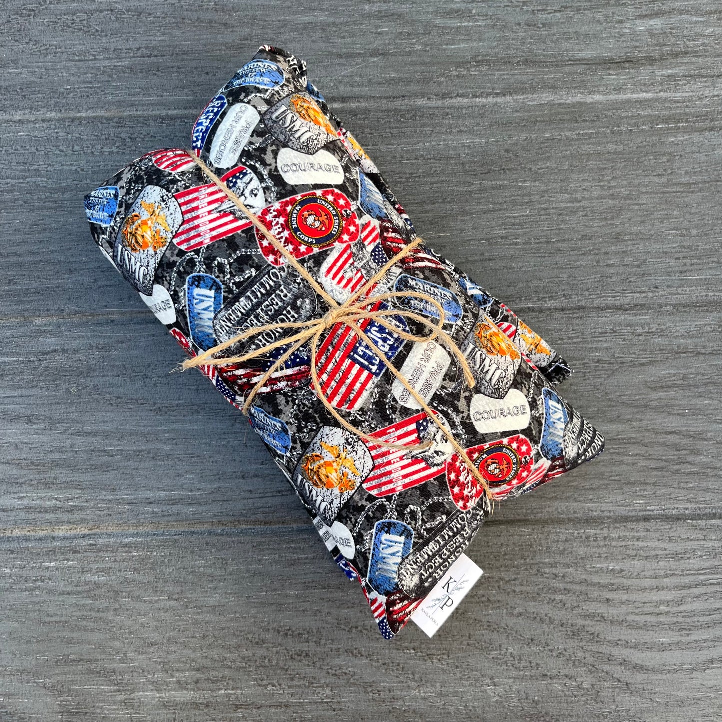 Military Print - USMC - Lavender Rice Bag - Large Hot and Cold Pack