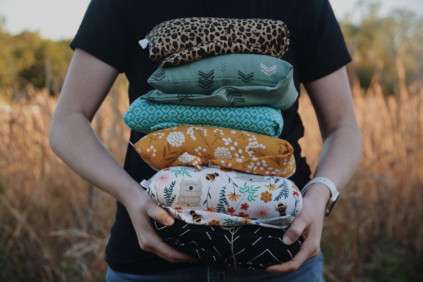Teal - Lavender Rice Bag - Large Hot and Cold Pack