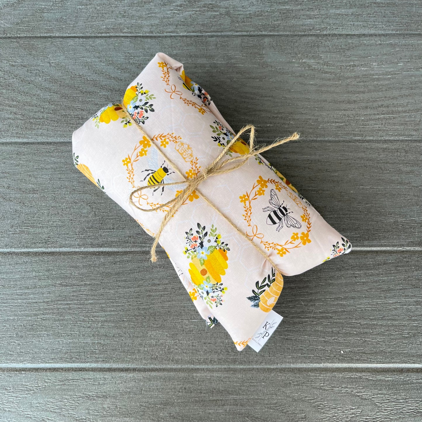 Honey Bees - Lavender Rice Bag - Large Hot and Cold Pack