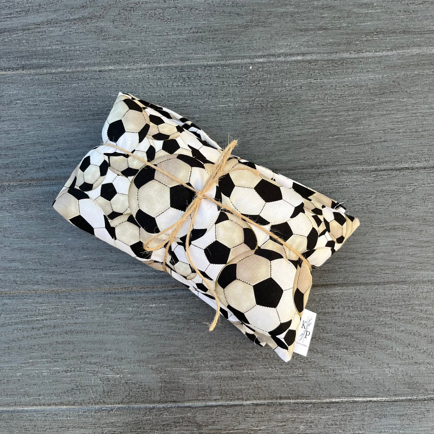 Soccer - Lavender Rice Bag - Large Hot and Cold Pack