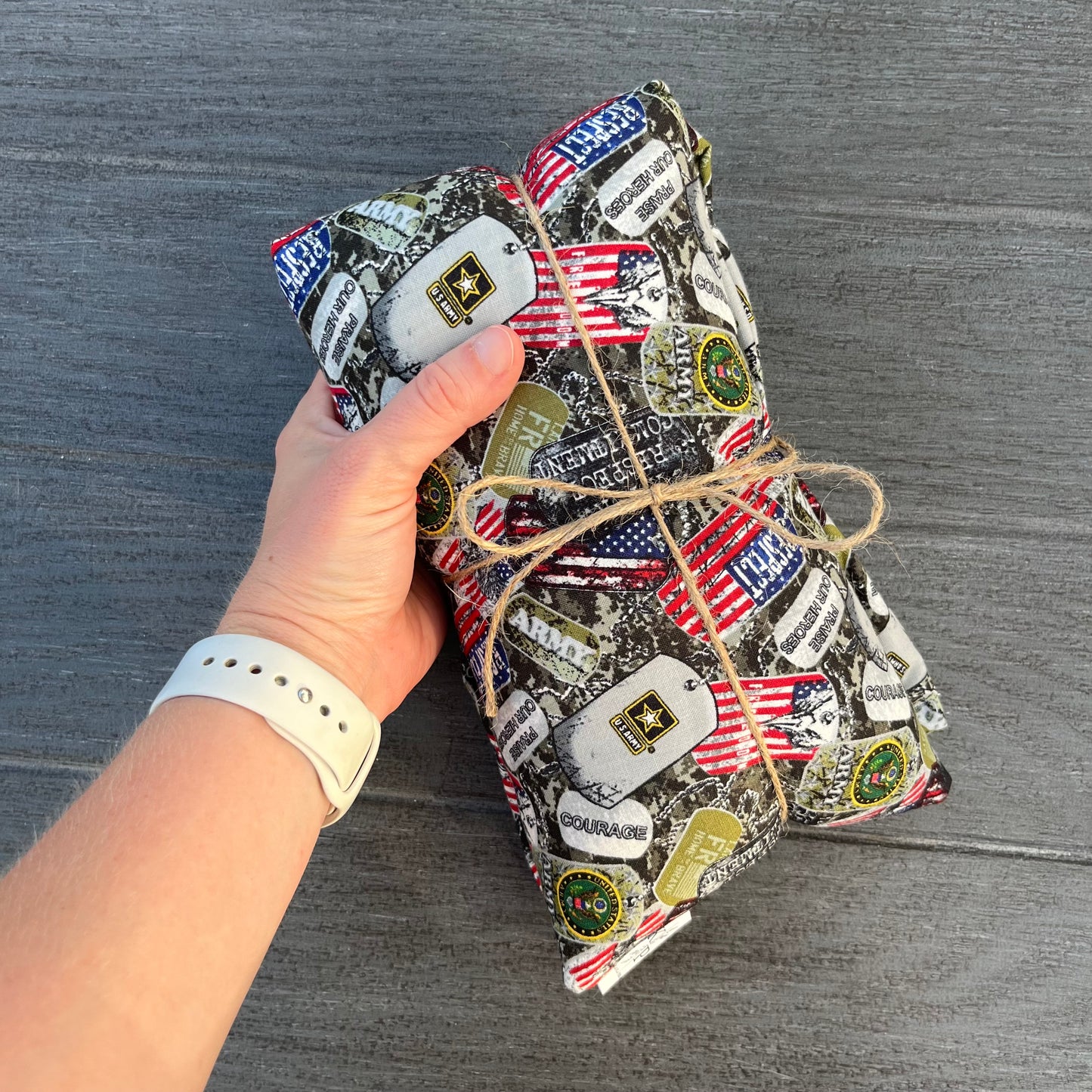 Military Print - Army - Lavender Rice Bag - Large Hot and Cold Pack