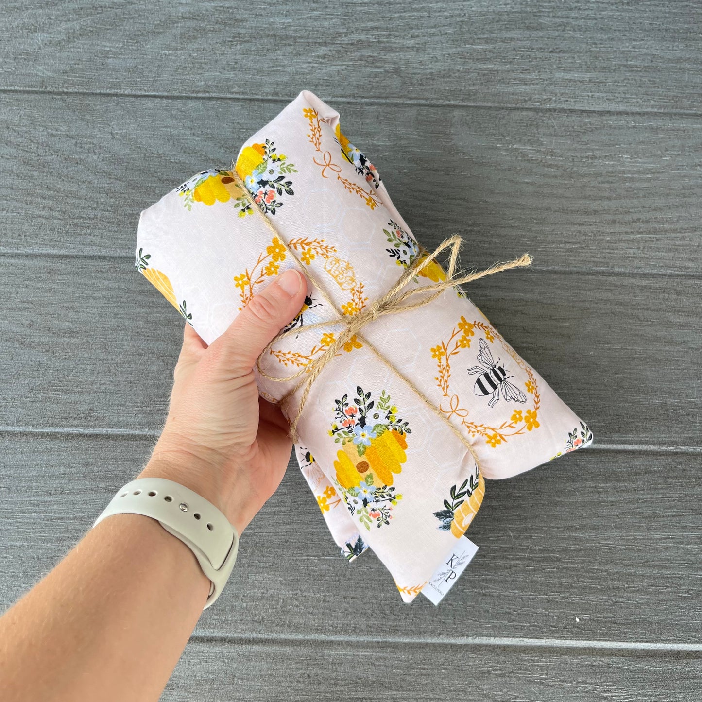 Honey Bees - Lavender Rice Bag - Large Hot and Cold Pack