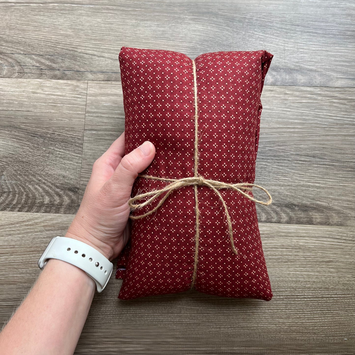 Red - Lavender Rice Bag - Large Hot and Cold Pack