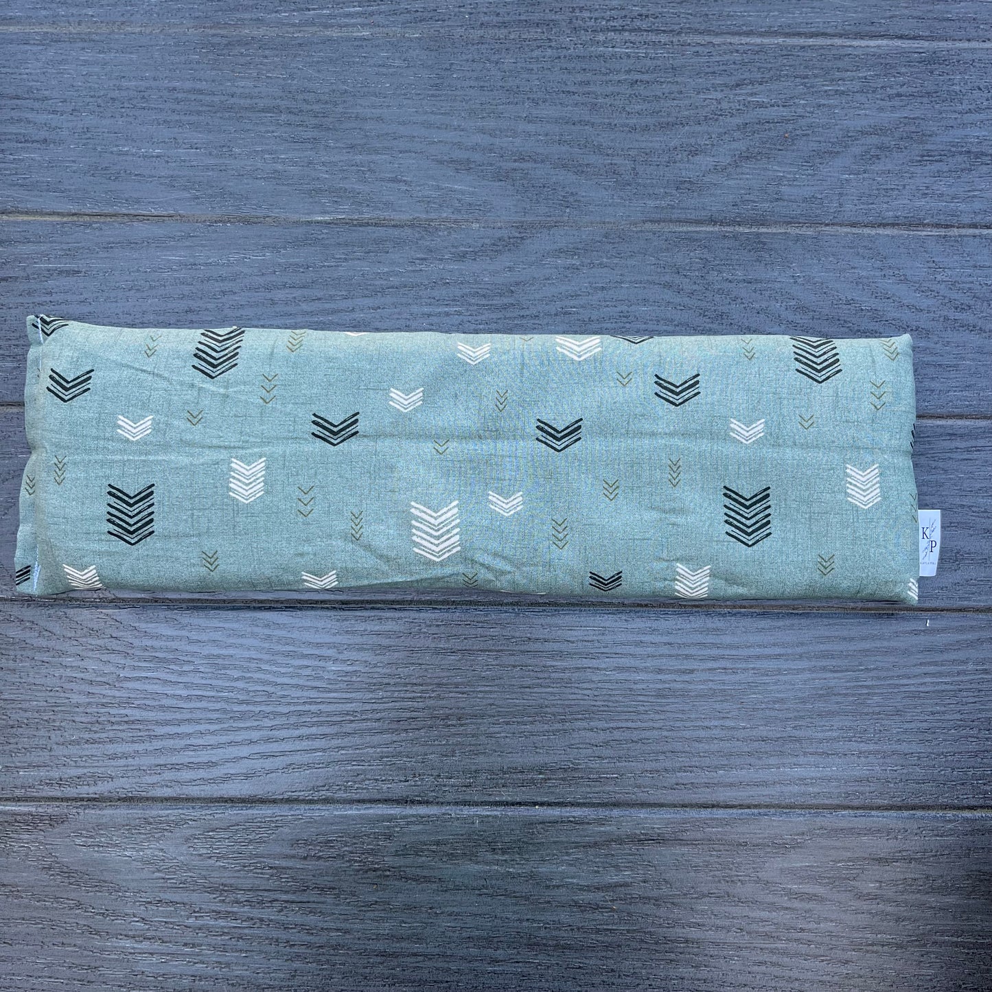 Green Arrows - Lavender Rice Bag - Large Hot and Cold Pack