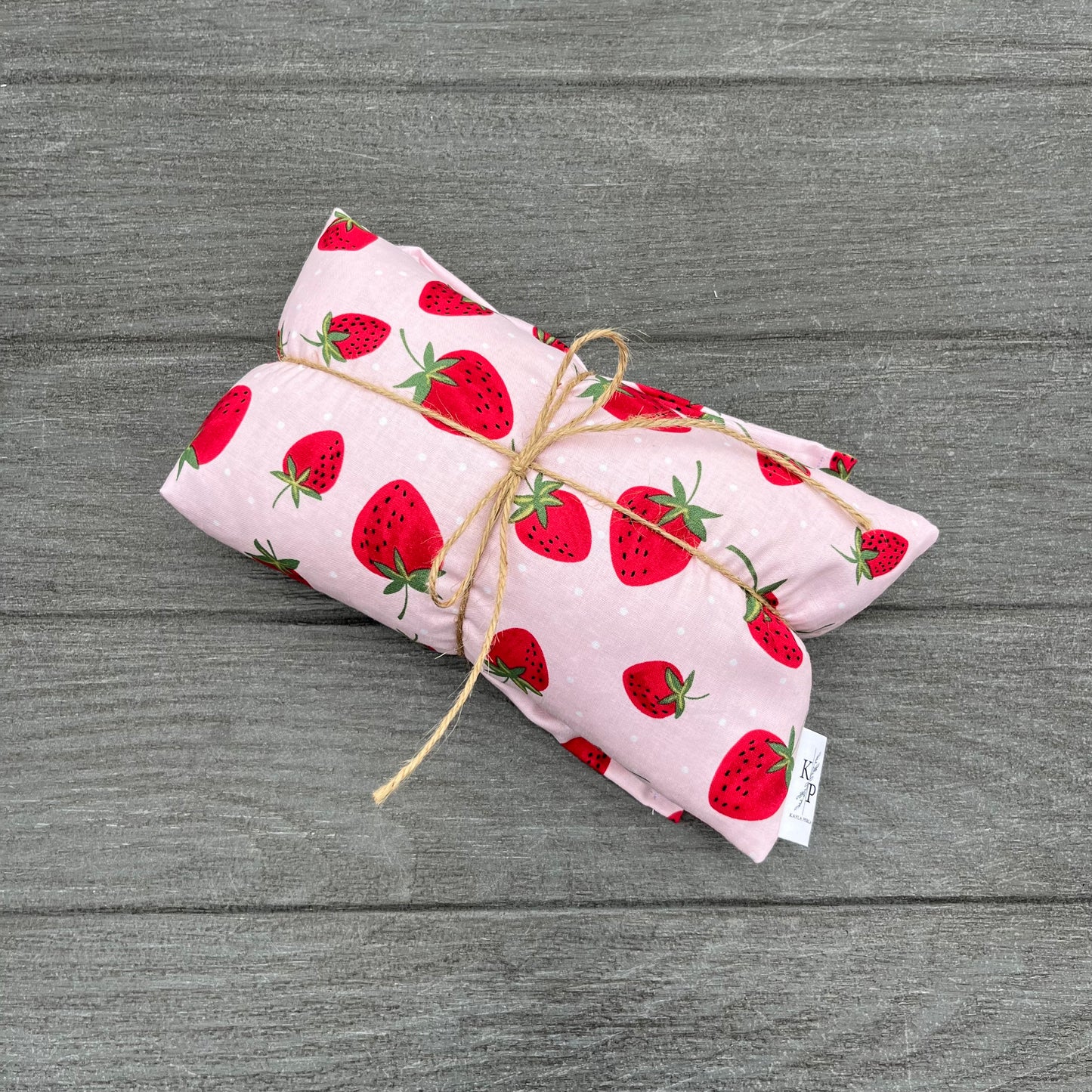 For the Love of Srawberries - Lavender Rice Bag - Large Hot and Cold Pack