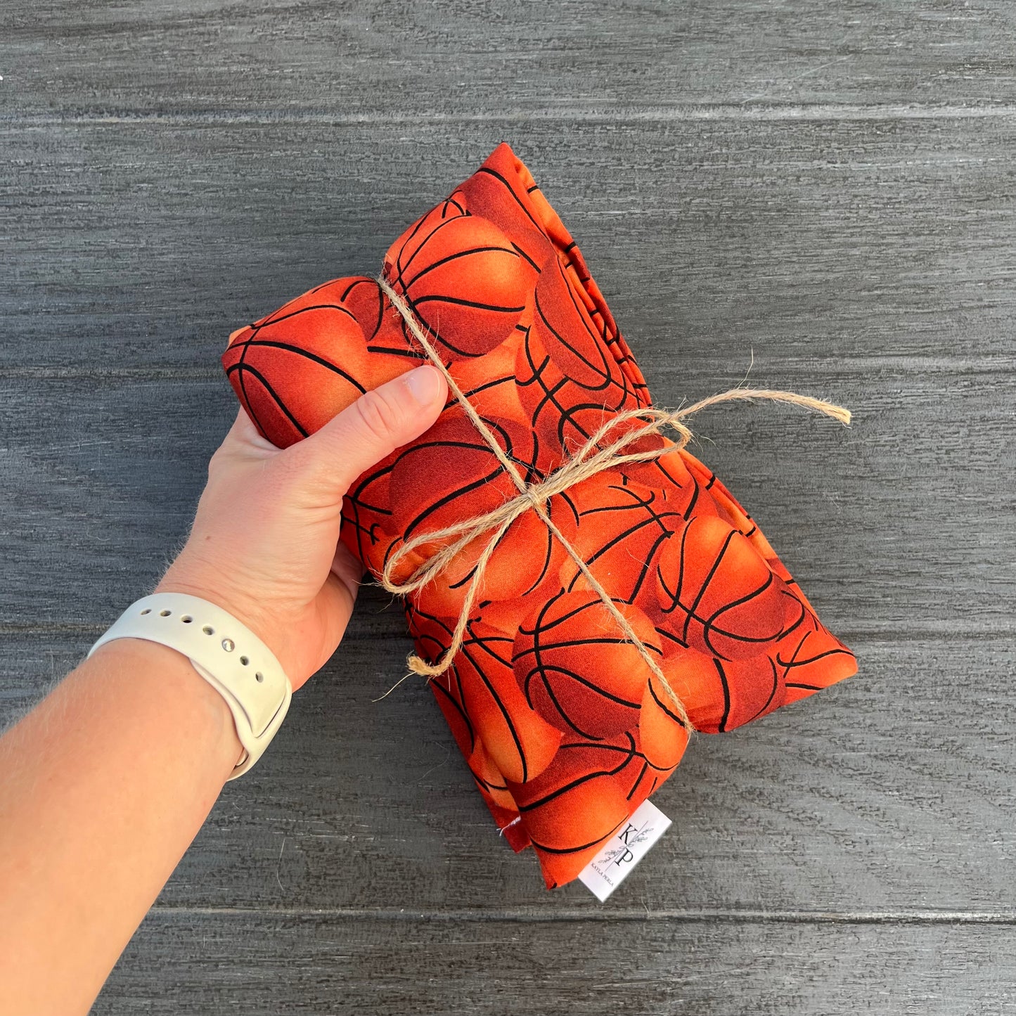 Basketball - Lavender Rice Bag - Large Hot and Cold Pack