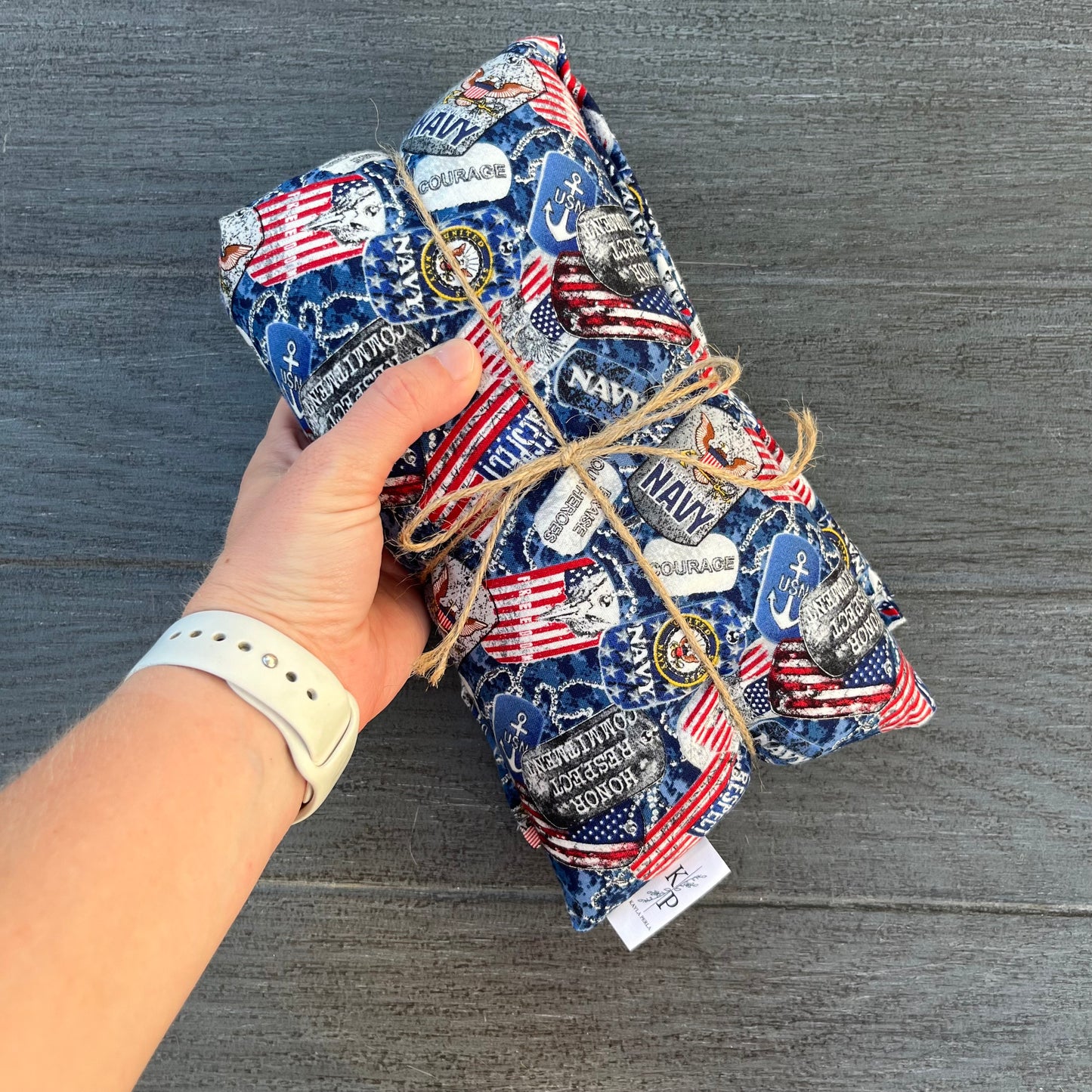 Military Print - Navy - Lavender Rice Bag - Large Hot and Cold Pack
