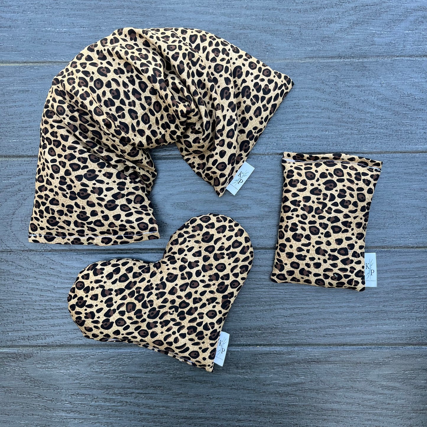 Cheetah Print - Heart Bag - Hot and Cold Pack