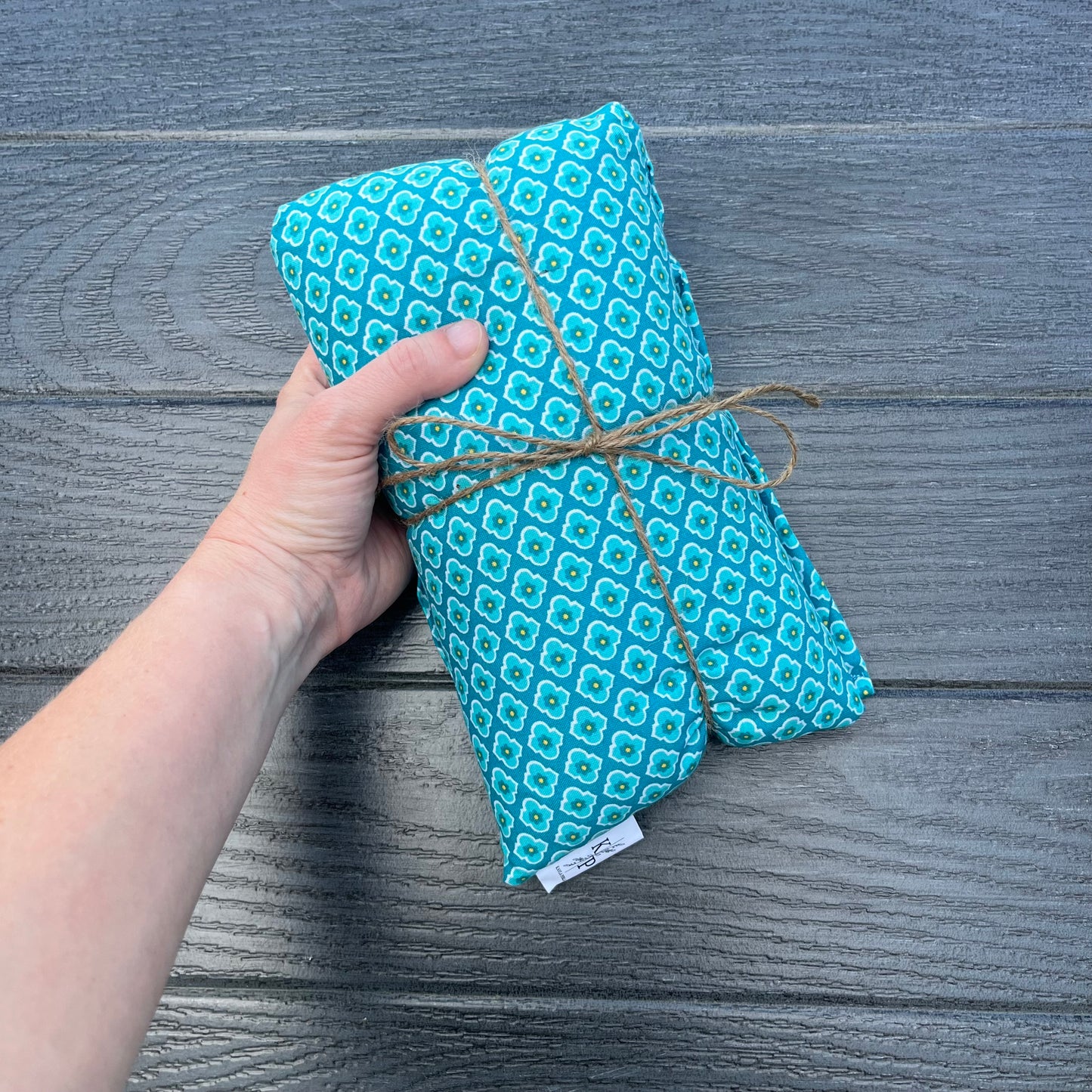 Teal - Lavender Rice Bag - Large Hot and Cold Pack