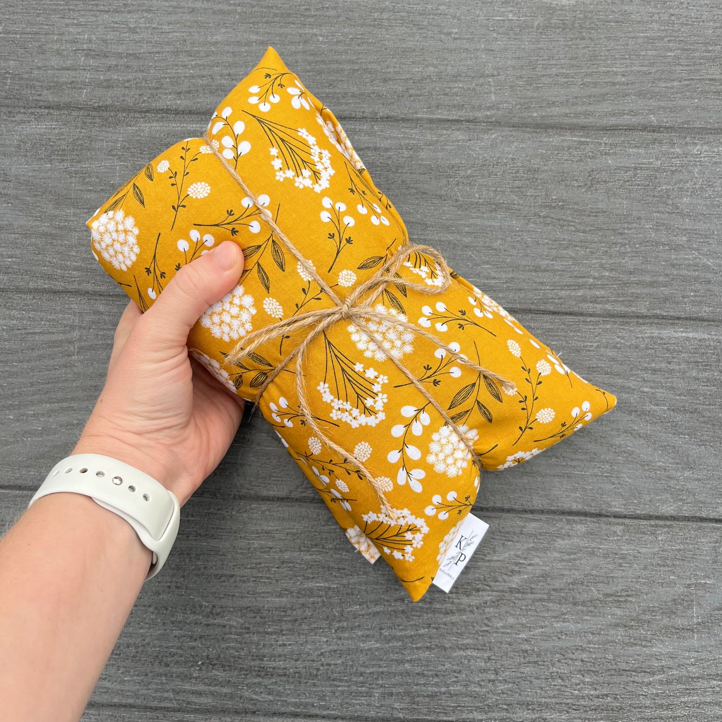 Golden Flower - Lavender Rice Bag - Large Hot and Cold Pack