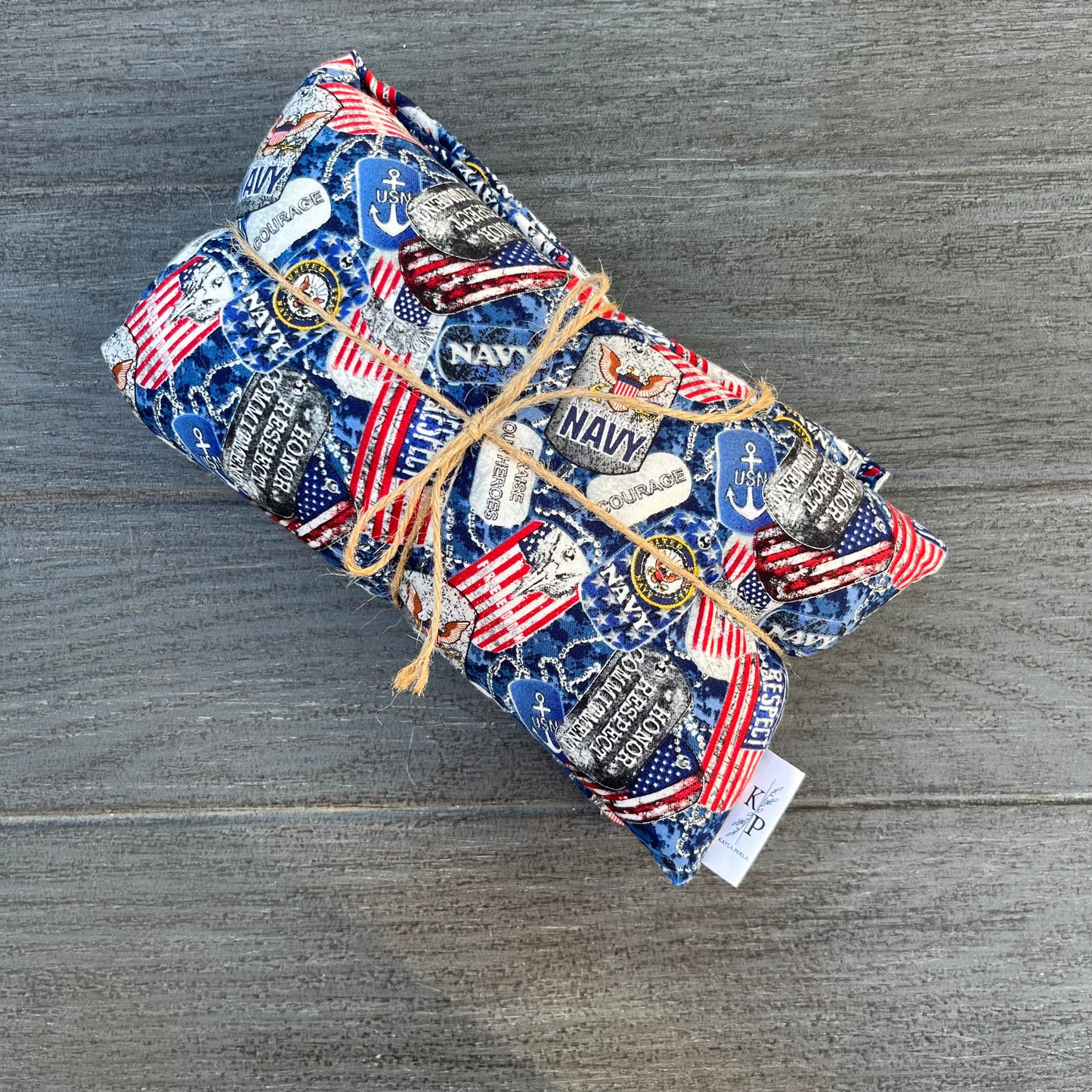 Military Print - Navy - Lavender Rice Bag - Large Hot and Cold Pack