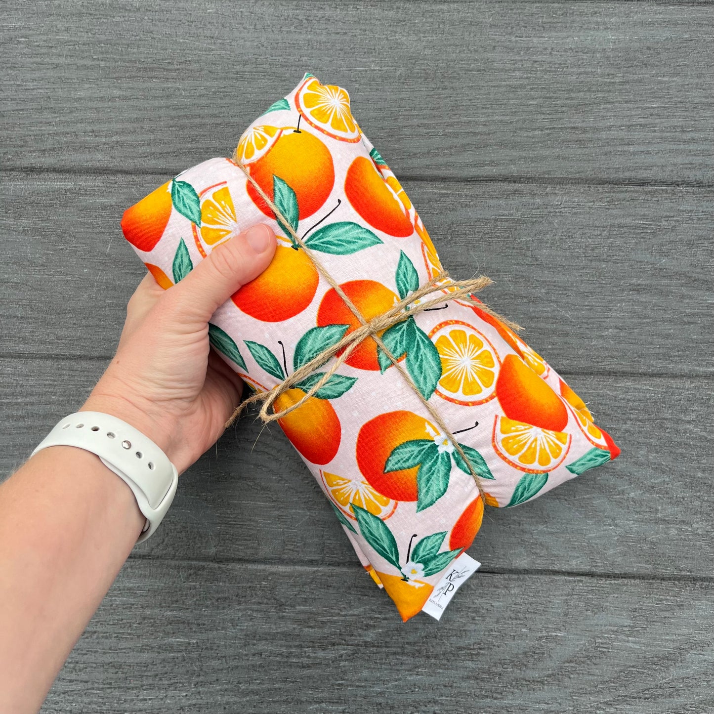 For the Love of Oranges - Lavender Rice Bag - Large Hot and Cold Pack