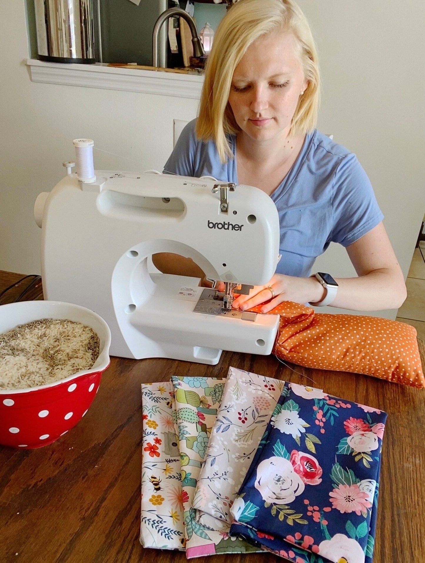 Butterfly Garden - Lavender Rice Bag - Large Hot and Cold Pack